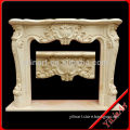 Marble Stone Round Indoor Fireplace Mantel YL-B199